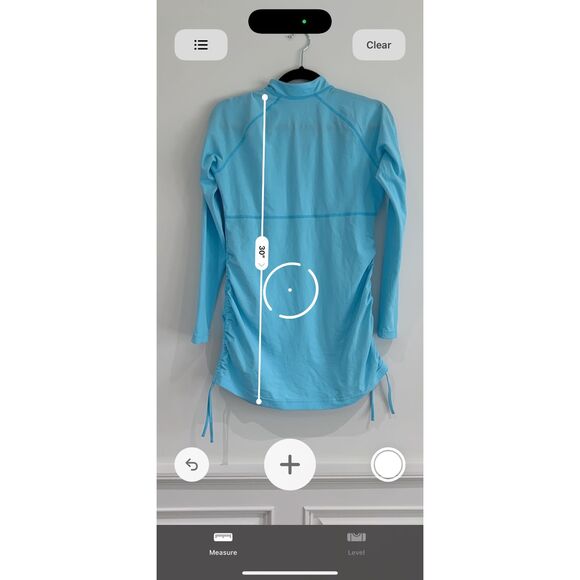 Coolibar Women's Lawai Ruche Swim Shirt in Arctic Blue - EUC - Sz. S - Picture 5 of 10